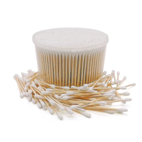 1000pcs Boxed Double-headed Cotton Swabs Cotton Swabs Household Ladies Cosmetic Cotton Sticks Ear Stick