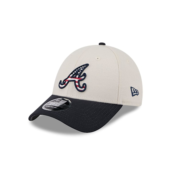 New Era Herre July 4 9Forty Stretch Snapback Kasket ~ Atlanta Braves