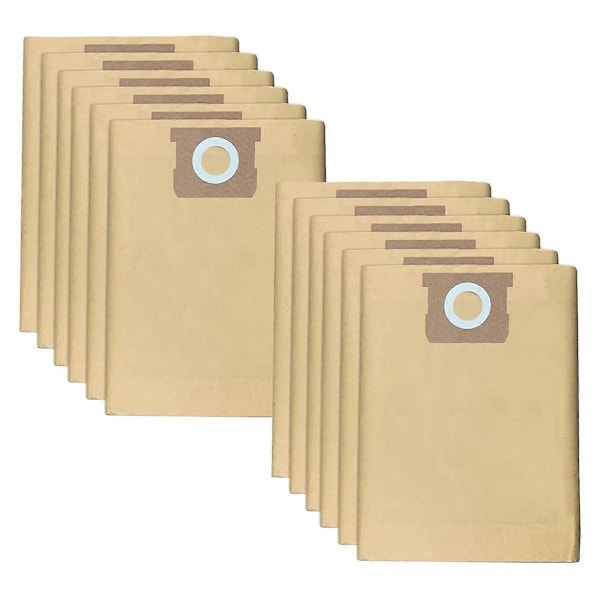 12-pack DXVA19-4101 dammpåsar för DeWalt 6-10 gallon våt/torrdammsugare DXV06P DXV09P DXV10P DXV10S