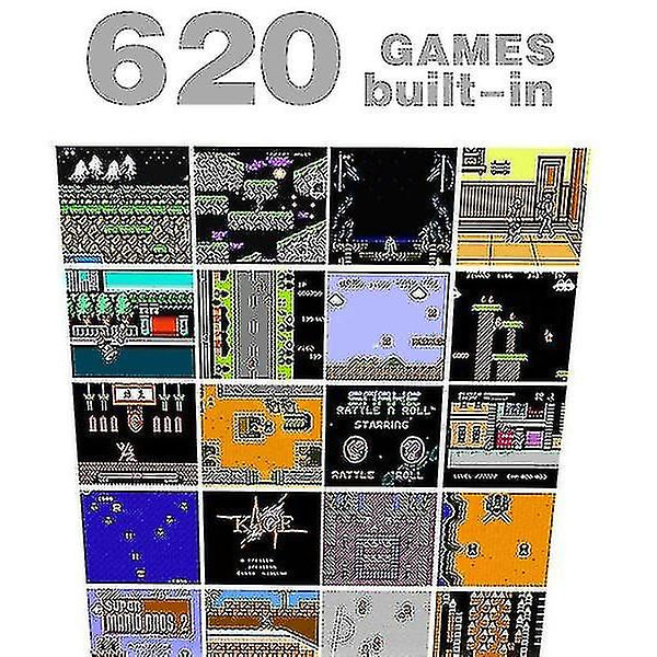 Konsoliin sisäänrakennettu 620 peliä Retro Classic Mini Hd Video Game