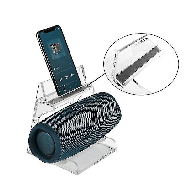 For Charge3/4/5/6 Kaiutin Parempi Äänenlaatu Jalusta Kaksikerroksinen Pidike Kaiutinpidike Vahva Kaiutinpuhelimen Telinettä