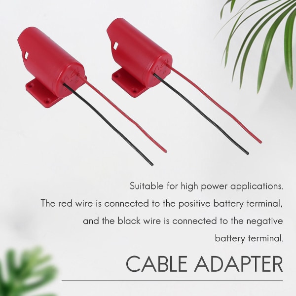 2-pakks adapter for hjul 12V M12 Dokk-kontakt 12 Gauge IC Charr CE Ladeadapter