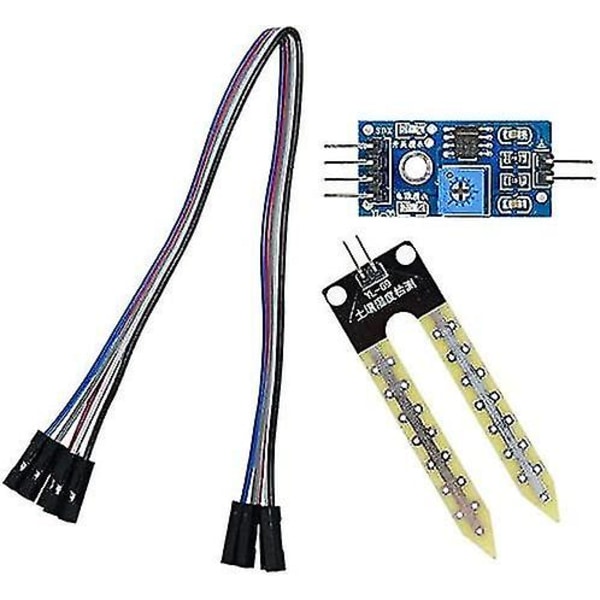 5 kpl Maaperän kosteusmittari Kosteuden tunnistus Veden tunnistinmoduuli Yl-69-anturi ja Hc-38-moduuli Arduinolle