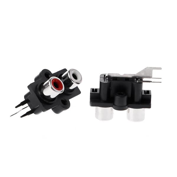 5 stk PCB-monterede 2-position Stereo Audio Video Jack RCA-hun-stik