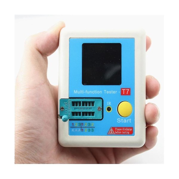 Lcr-t7 Ny Transistortester Tft Diode Triode Kapasitansmåler Lcr Esr Meter Multifunksjonstester