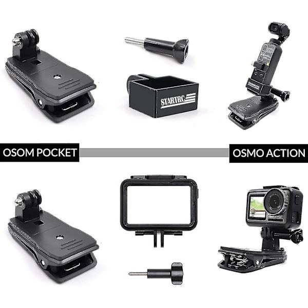 360 graders rotasjon lomme 2 ryggsekkfeste for Dji Osmo lommeklips/dji lomme 2 klips/lomme 2 eksklusive kombinasjonstilbehør