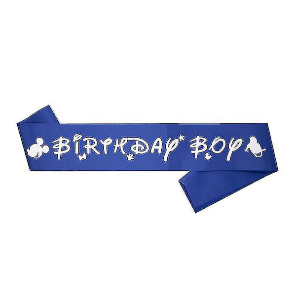 Syntymäpäivätytön nauha Selempang Happy Birthday Party Accessory Decor Party Favors