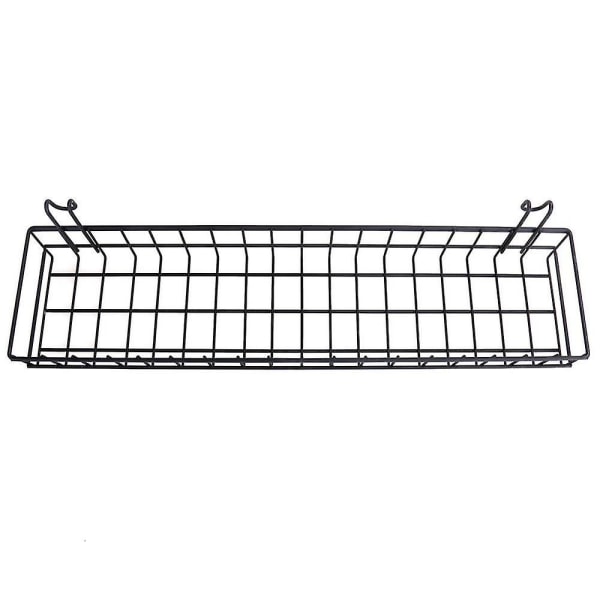 Hængende Kurv Til Trådvægpanel, Multifunktionel Vægopbevaring Og Displaykurv, 40x10x5cm