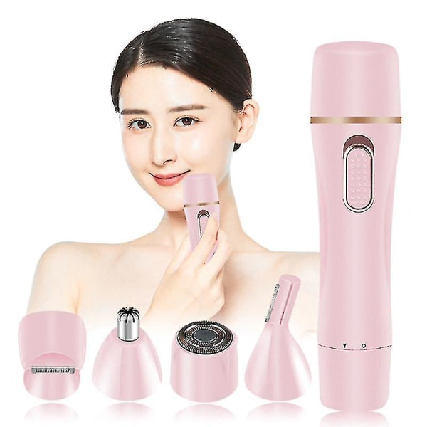 Usb-oppladbar 4-i-1 kvinnebarber multifunksjonell elektrisk epilator damehårtrimmer