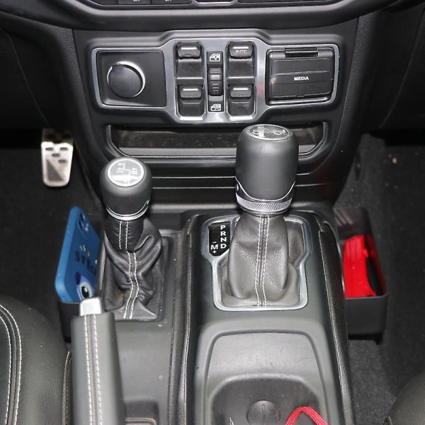 Bil Central Shifter Opbevaringsarrangørboks Auto Transmission Gear Shift Konsol Sidebakke Til Wrangler Jl Jlu 2018-2022