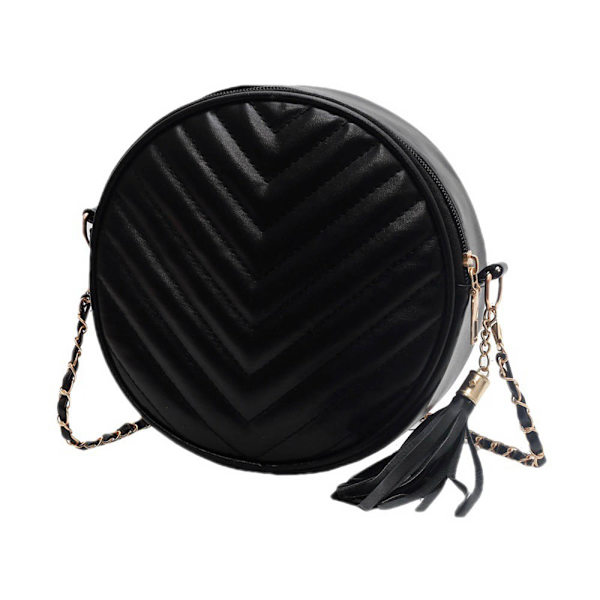 Dam Crossbody Väska Cirkel Tofs Liten Kväll Koppling Väska