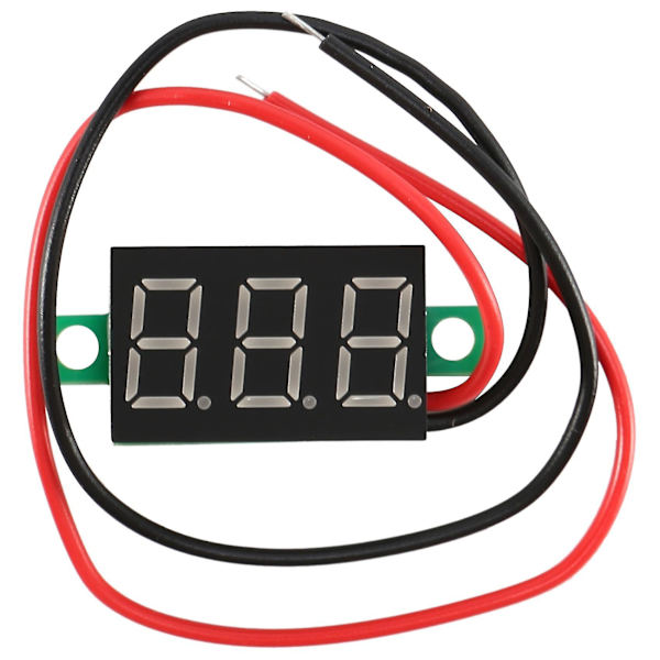 Mini Digital Voltmeter LED Spændingsdisplay Panel Meter 3.3-30v Grøn LED