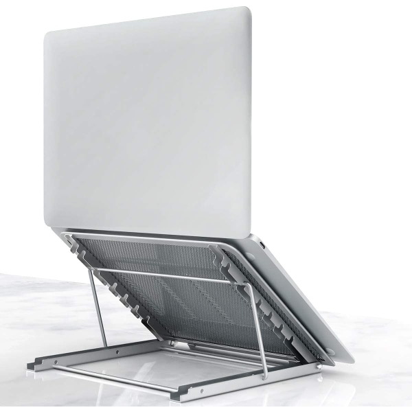 Bærbar computer stand tablet, foldbar bærbar ventileret skrivebordsstativ