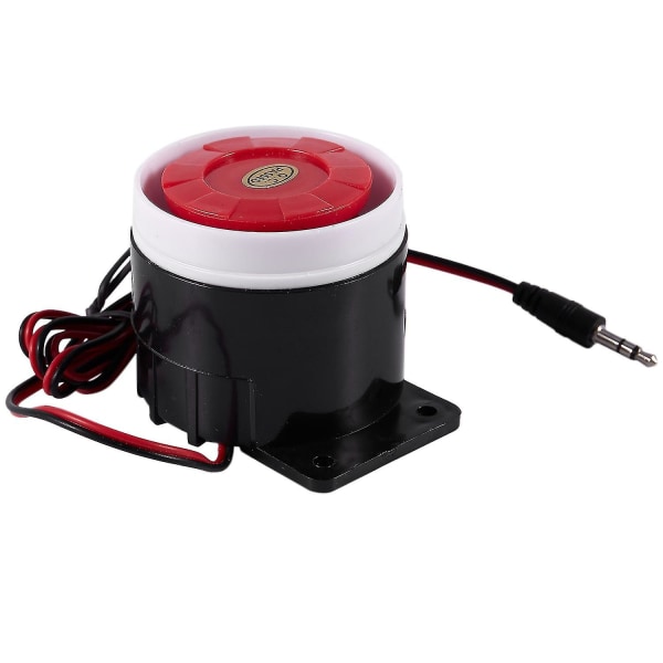 Kontinuerlig ljuddecibel piezo buzzer IC larmhögtalare DC 12v 120db svart+röd