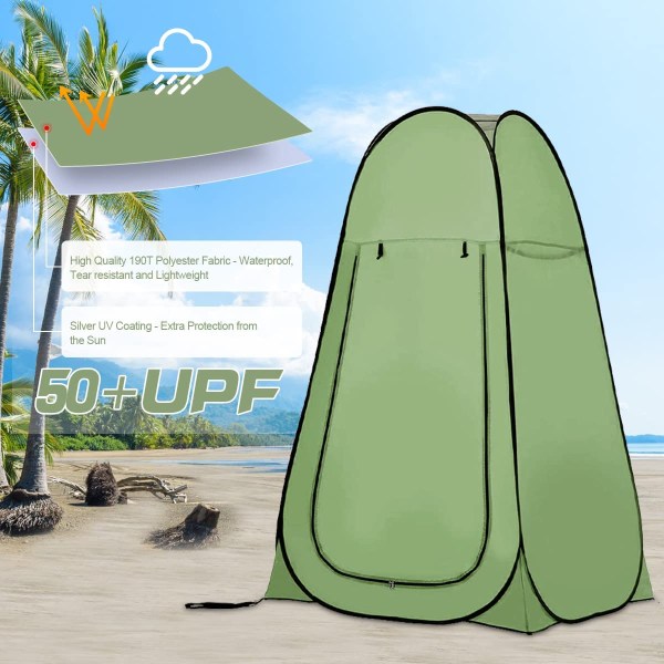 Pop Up-Tält, Duschtält, Bärbar Badrum för Camping utomhus