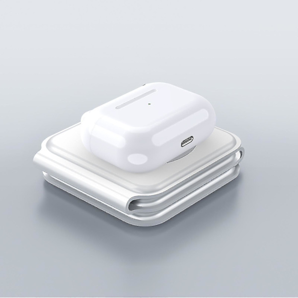 15W Apple MagSafe Magnetisk 3-i-1 Foldbar Trådløs Lader