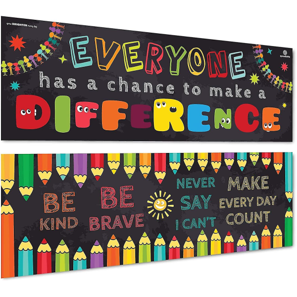 Klasseromsbanner og plakater for dekorasjoner - pedagogisk, motiverende og inspirerende