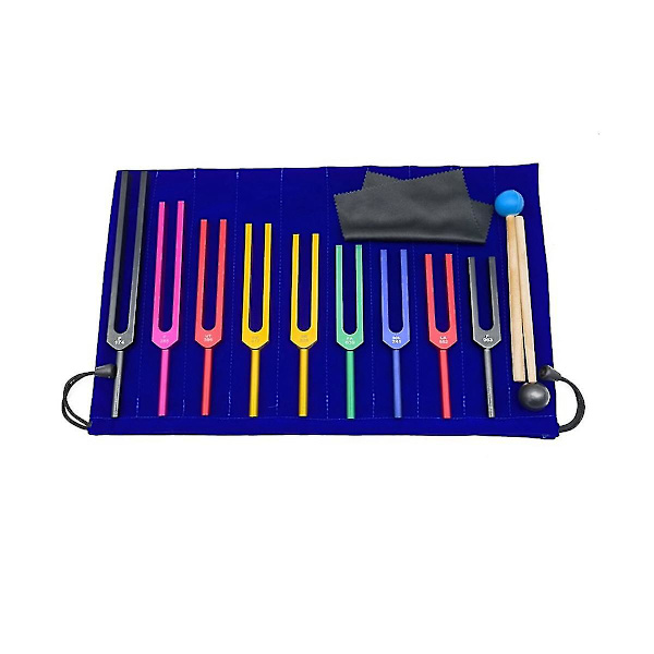 9 stk. Solfeggio Tuninggafler af Legering, Terapi Tuninggafler, Terapi