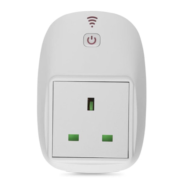Smart Uk Socket Enclosure Hvit Wifi Smart Plug Strømstikkontakt Med App