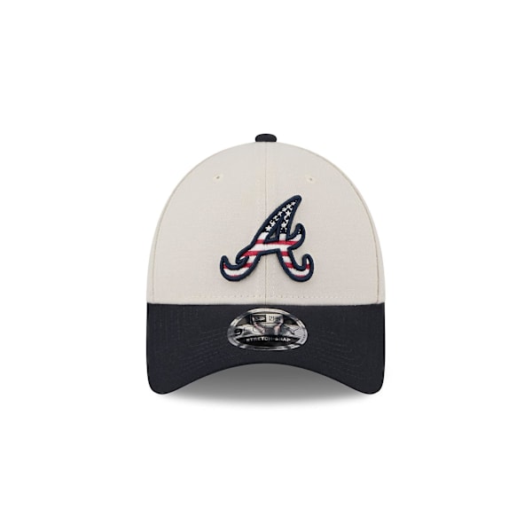 New Era Herre 4. juli 9Forty Stretch Snapback Caps ~ Atlanta Braves