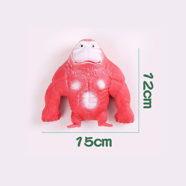 Gorilla Elastic Sponge Soft Monkey Gorilla Decompression Toy Vent Doll red trumpet orangutan