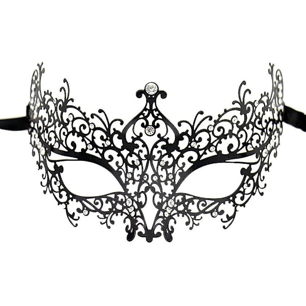 Lady Of Luck Kvinders Maskeradebold Blondermaske Sexy Venetian Maskerade Karneval