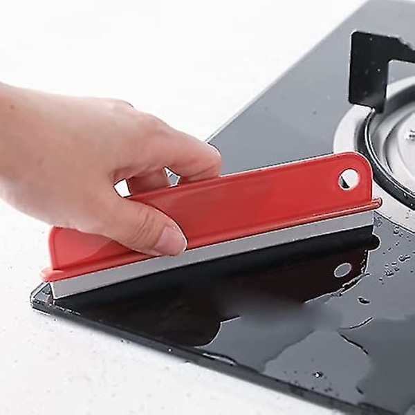 Skrapa med vatten för rengöring av dusch, spegel, glas, kök, bilruta, flexibel universal vattenbehållare