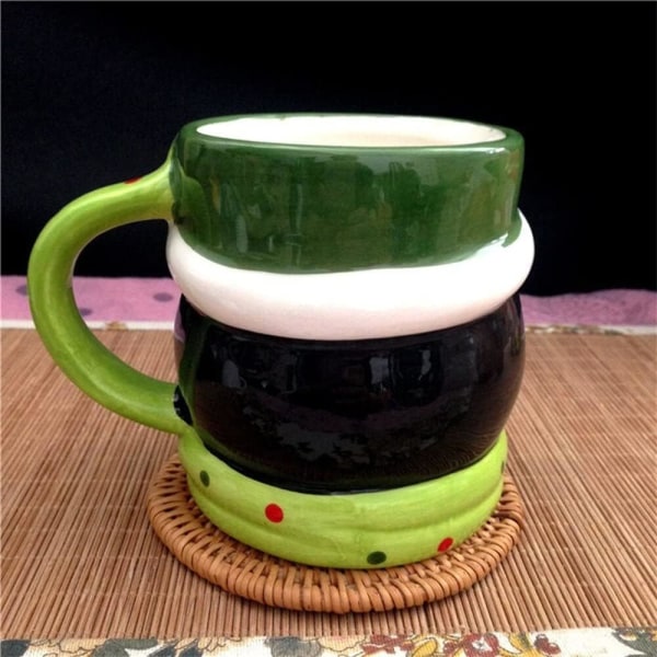 Julekrus Keramisk Dyrekopp Julenissen Elg Par Vannkvern Kaffe Te M santa claus without lid