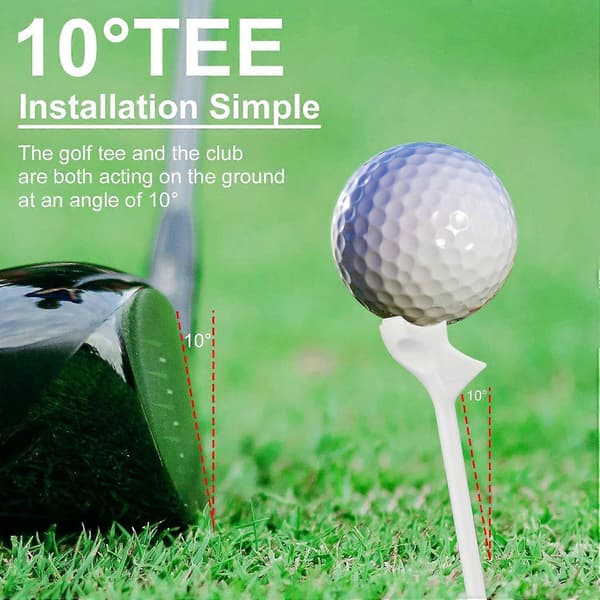 30 st Golf-tees för Flygbana, Plast Golfsimulator Tees System 10 Grader för