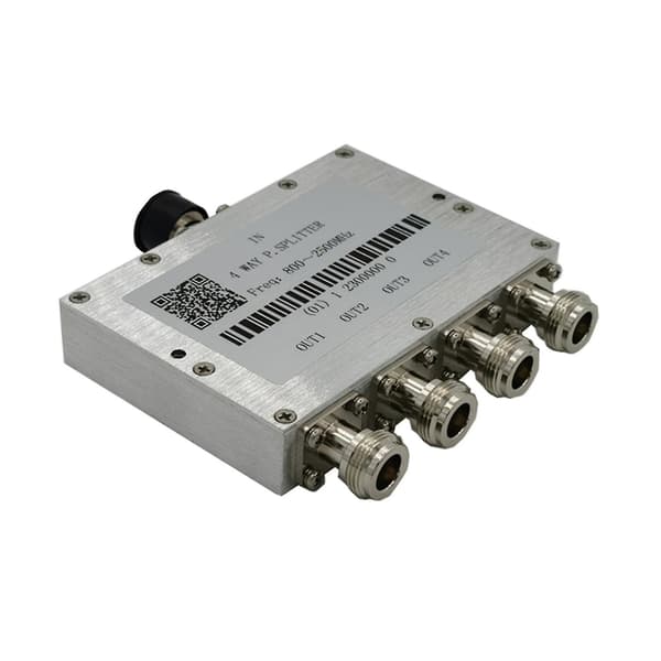 4-vägs effektsplitter 800-2500mhz N-typ effektsplitter signalrepeater