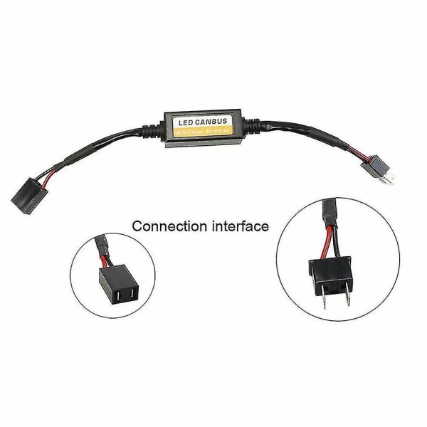 2x H7 LED-forlygter Canbus fejlfri advarselsmodstande dekoder anti-flimmer UK