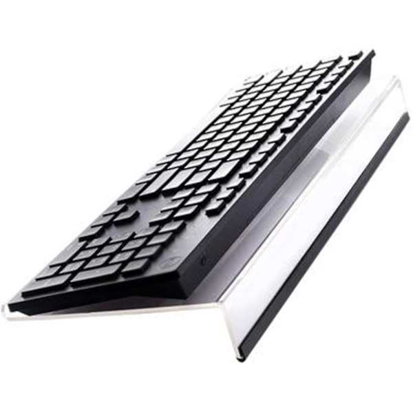 Vinklet datamaskin tastaturstativ gjennomsiktig tastaturstativ for enkel ergonomisk skriving