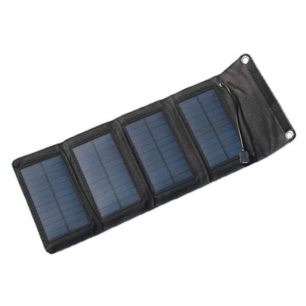 7w Solpanel Batteriladdare Utomhus hopfällbar Bärbar Solar Power Bank