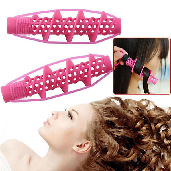 4 stk. Hårruller Spiral Curling Diy Værktøj Frisør Ingen Klip