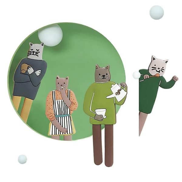 Kattformad kylskåpsmagnet - Kattformad kylskåpsmagnet