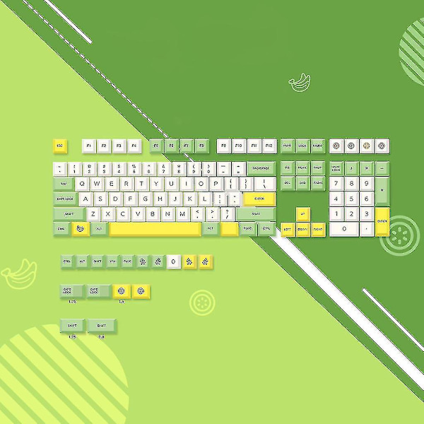 Xda Höjd Pbt Keycaps Frukt 135 Tangenter Keycap För Mekaniskt Tangentbord Dye Subb