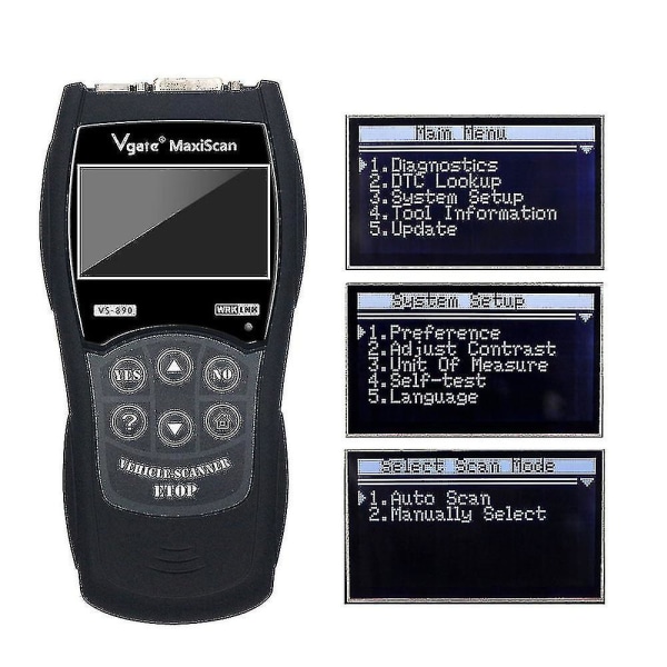 Obd2 Scanner Maxiscan Vgate Vs890 Feilkodeleser Autodiagnoseverktøy Universal For Bil Obd 2 Ii Obdii Vs 890