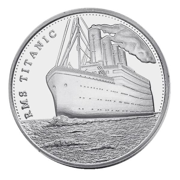 Samlemynt Titanic Mønster Minneutgave Utfordringsmynt Gave Jernlegering Materiale Mynt Perfekte Gaver for Myntsamlere