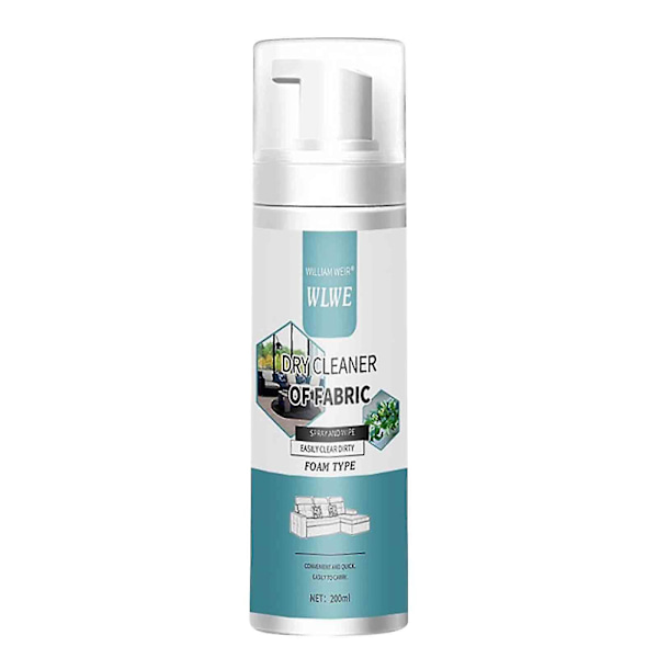Tekstil Sofa Rengjøringsmiddel Skum Madrass Dekontaminering-fri Vaskbar Teppe Tørrmiddel Stubborn Flekkfjerner 200ml