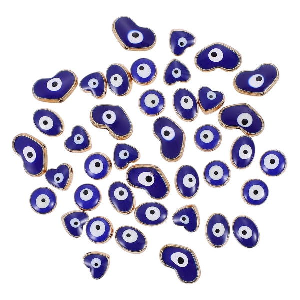 40 stk Delicate Evil Eye-designede perler Håndlavede Craft Charms gør-det-selv-tilbehør