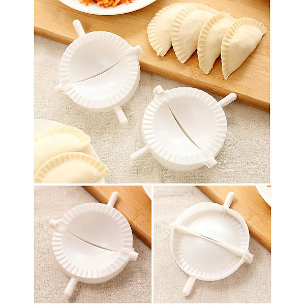 3 st Dumpling Maker Plast DIY Enkel Dumpling Form Kök Handpress
