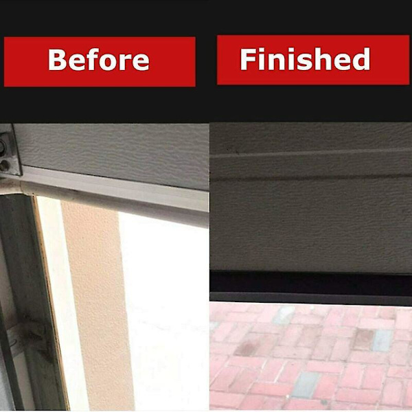 Universell DIY garageport nedre tröskel gummitätningslist väderlist ersättning översvämningsskydd för garageportar isolering längd 2,5 m tjocklek 6
