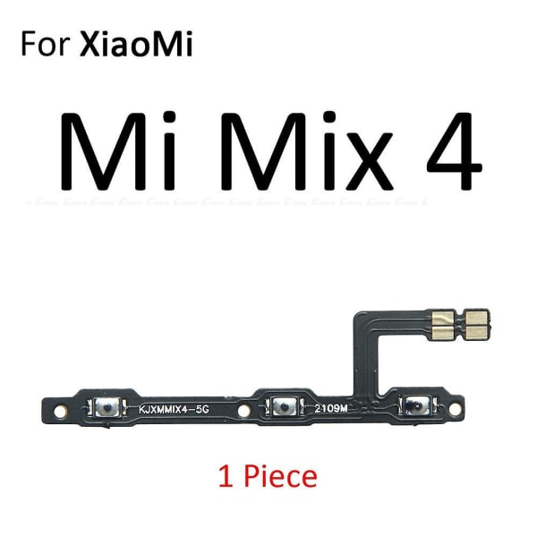 100 % för Xiaomi Mi 5 5c 5s Plus 4 4c 4i 4s Mix 4 3 2s Max 3 2 Power På/Av-knapp Volymknapp Flexkabel