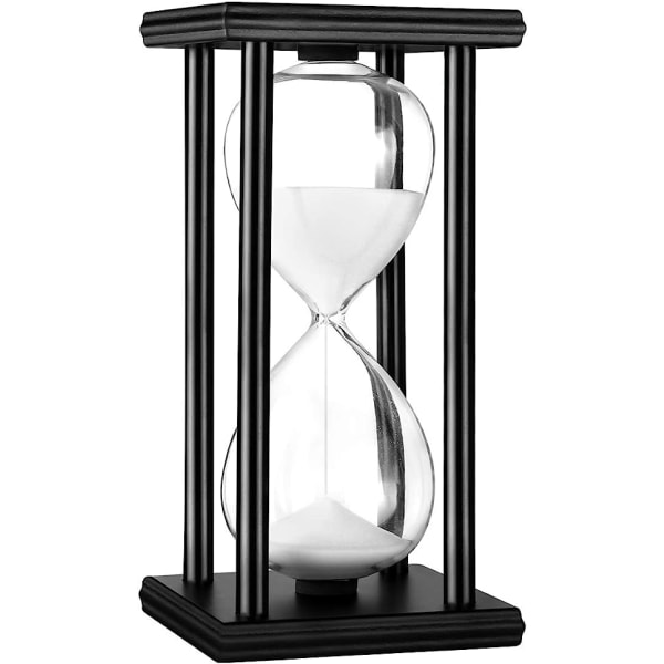 Timeglass Timer 30/60 minutter Wood Sand Timeglass Clock for Creative G 30 minutes white sand