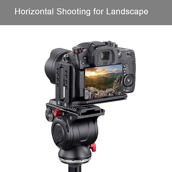Dslr-kamerans L-fäste vertikal horisontell växling stativ snabbkopplingsplatta för