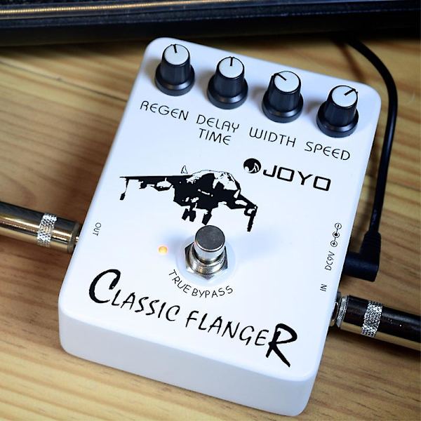 Joyo Jf-07 Klassisk Flanger Effektpedal Vibrato & Kör För Elektrisk Gitarr Flanger Metallprocessor