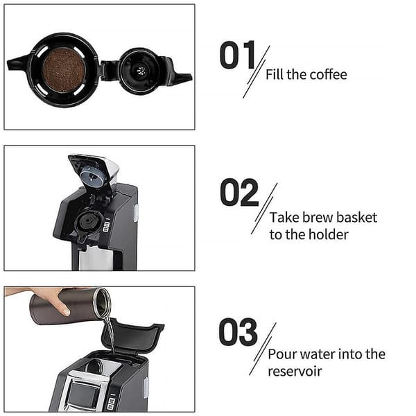 Kaffe-filterkopp Gjenbrukbar Finmasket Te-sil Basket Cafe Maker