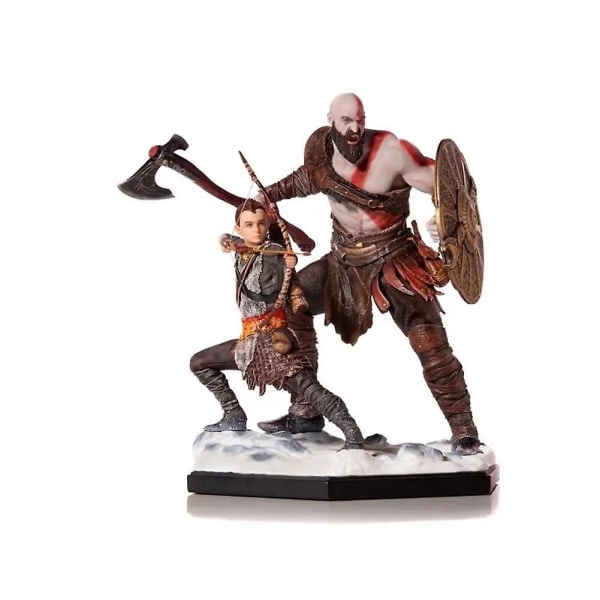 God Of War-figur, 20 cm/7,9 tommer Kratos far og sønn Anime-figurer Modellsamling Dekorasjoner Håndverk Leketøy For Anime-fan