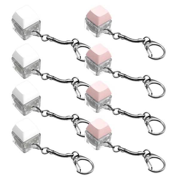 8 stk. tastatur fidget DIY dekompressionslegetøj glatte gaver stressaflastning aftagelig