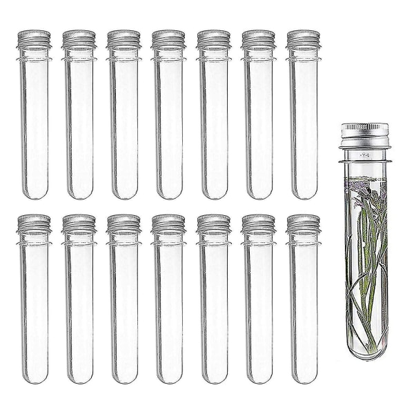 14 Plastic Test Tubes Transparent Test Tube With Screw Cap 4